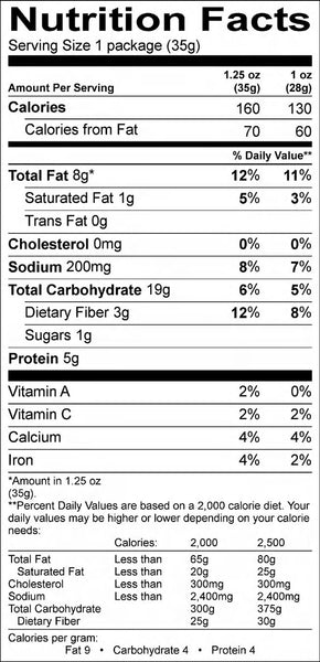 Snack Size Cheddar Chips (6-Pack)