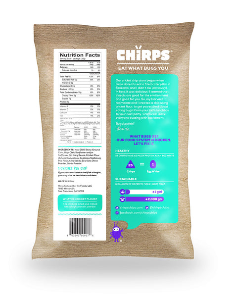 Snack Size Variety Pack of Chirps Cricket Chips (6-Pack)